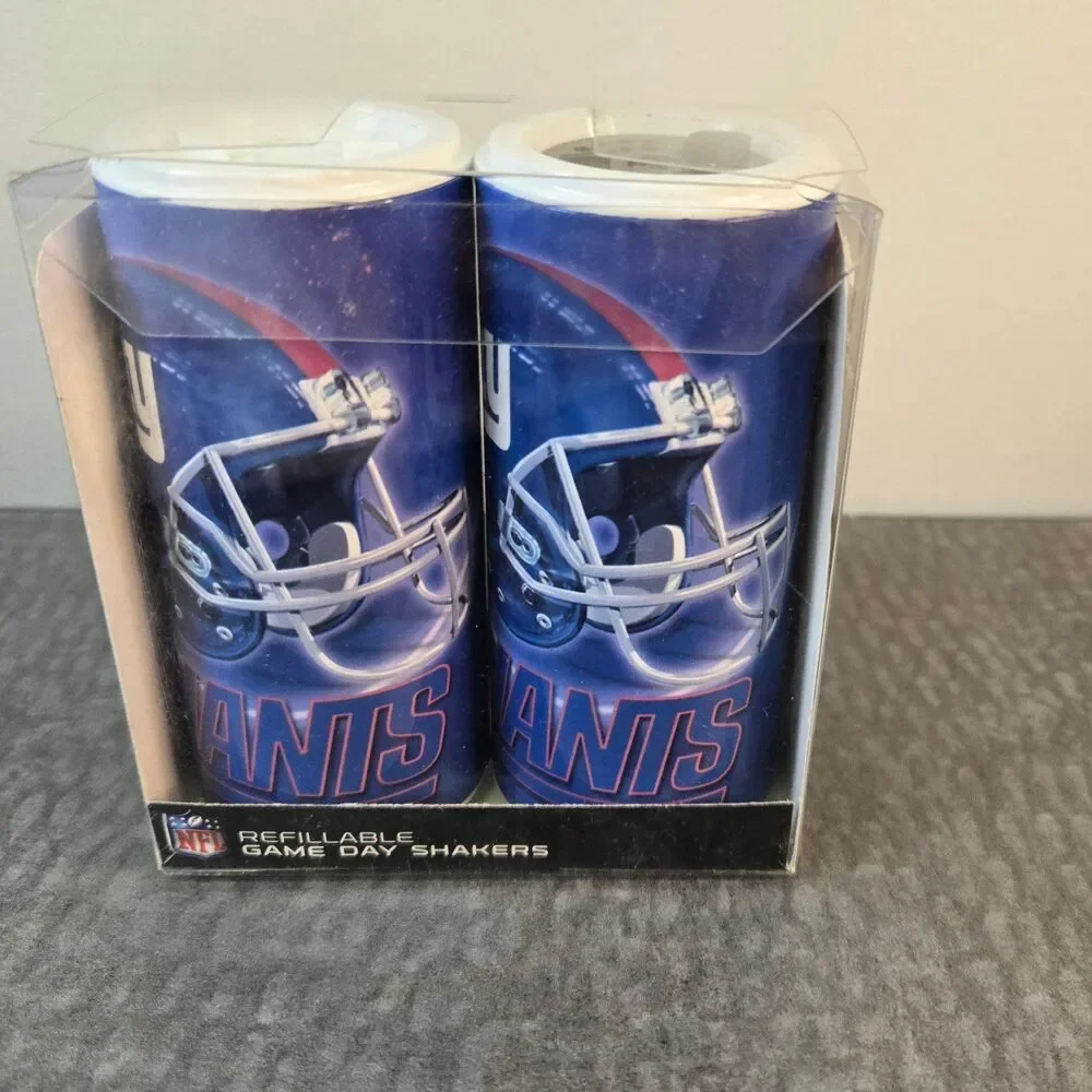 New in Package NFL Giants Refillable S&P Shakers
